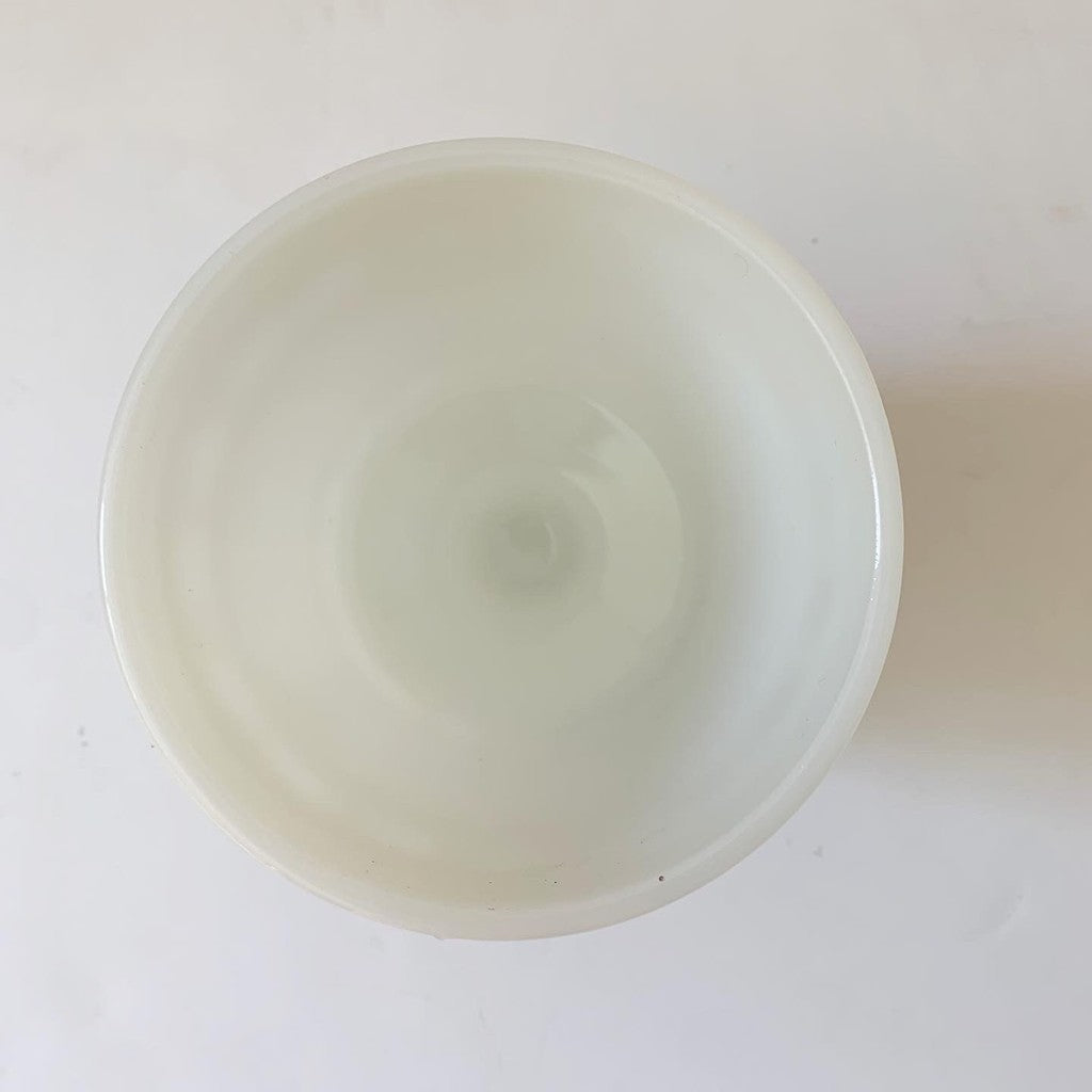 Vintage Napko Cleveland White Milk Glass Goblet 1180
