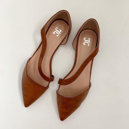 JG Brown Slip On Flat