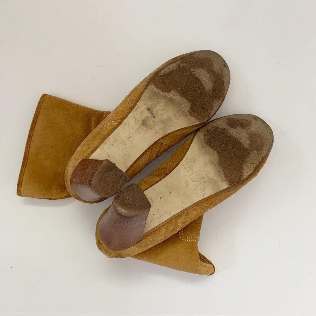 Unisa Suede Tan Ankle Boots