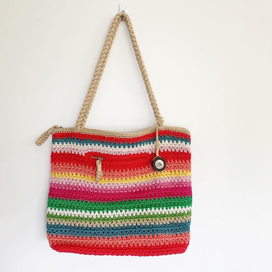 The Sak Rainbow Striped Shoulder Bag