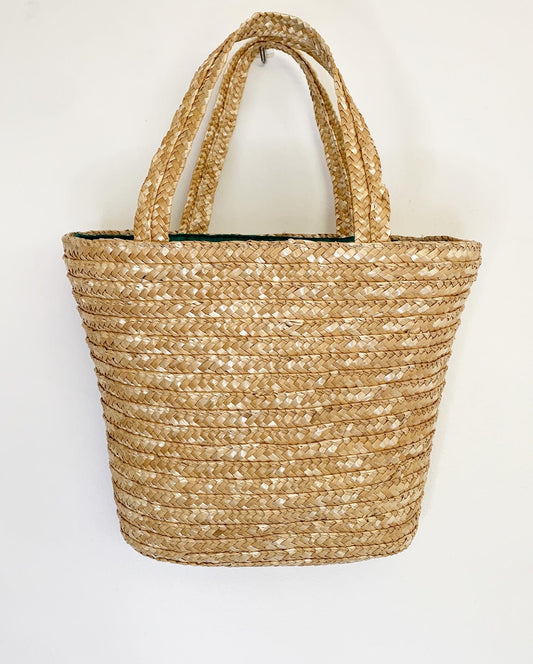 Wicker / Straw Tan Tote Purse