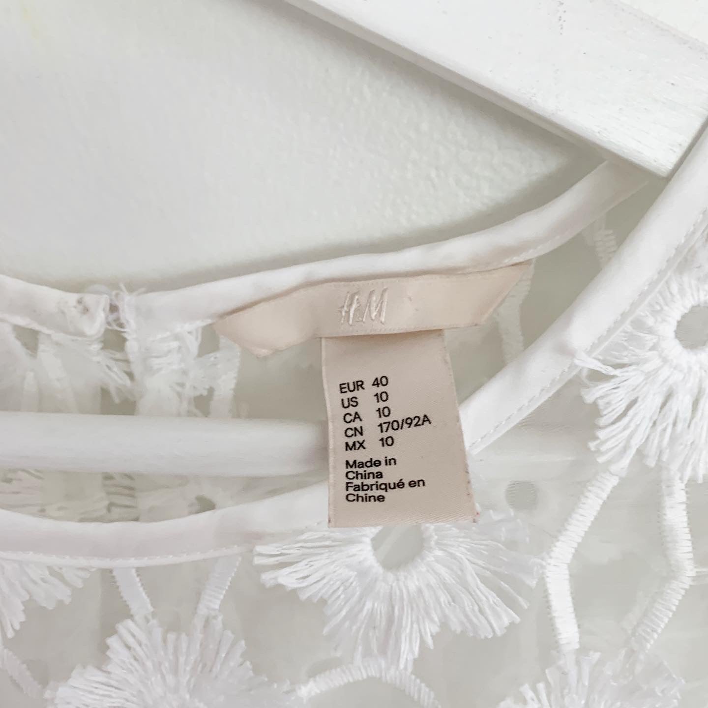 H&M Embroidered Organza One-Piece Shorts Romper