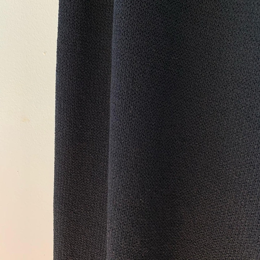 St. John Collection Wide Leg Knit Pull On Black Pants, Size 12