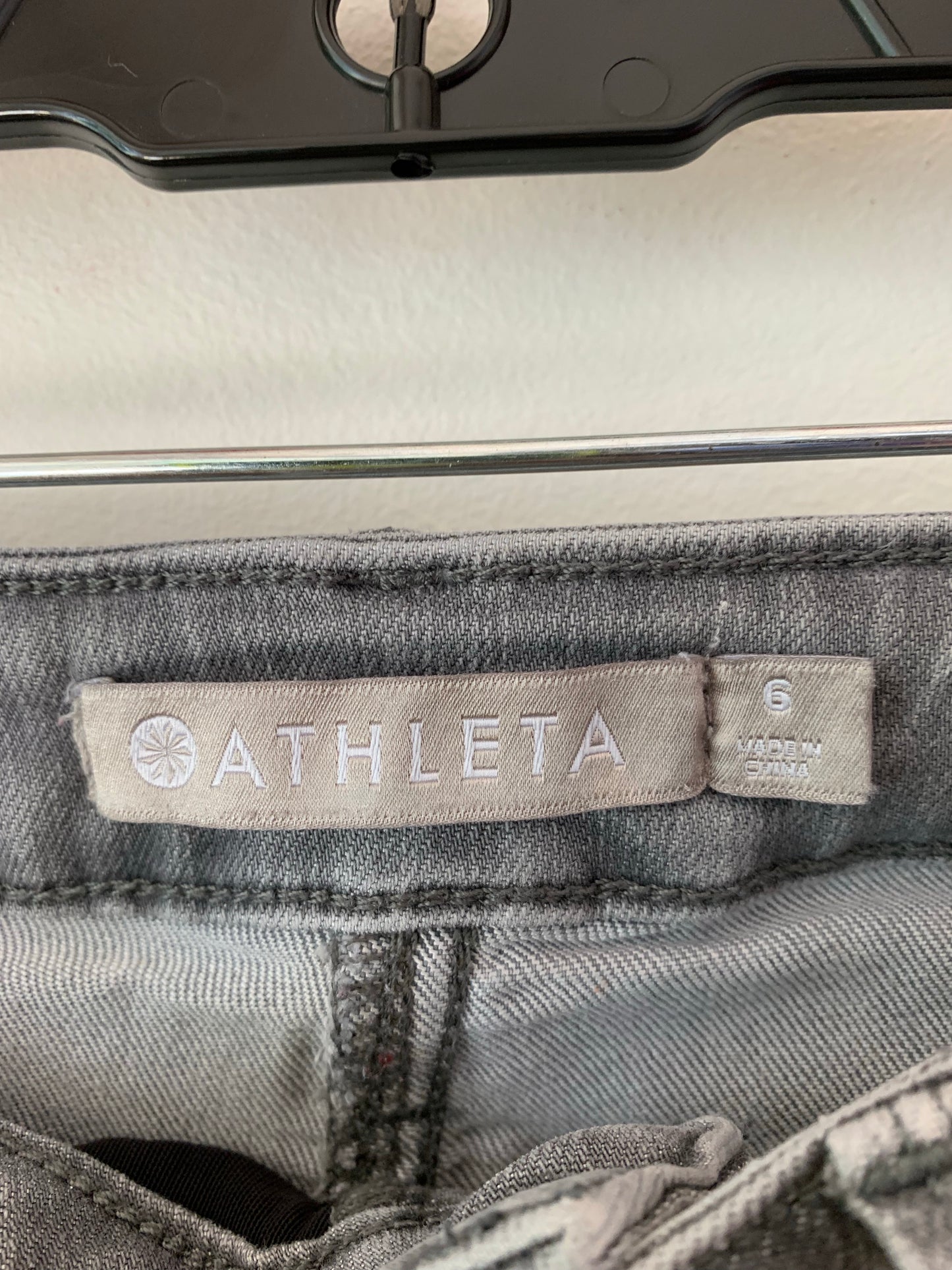 Athleta Scuptec Jeans, Gray, Size 6 Women's