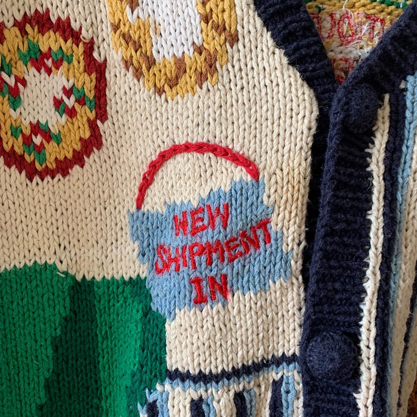 Vintage 90s Eagles Eye Estate Sale Knit Cardigan Sweater