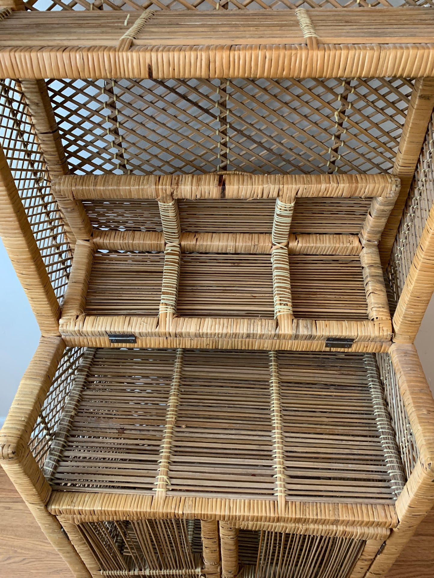 Vintage Wicker Shelf