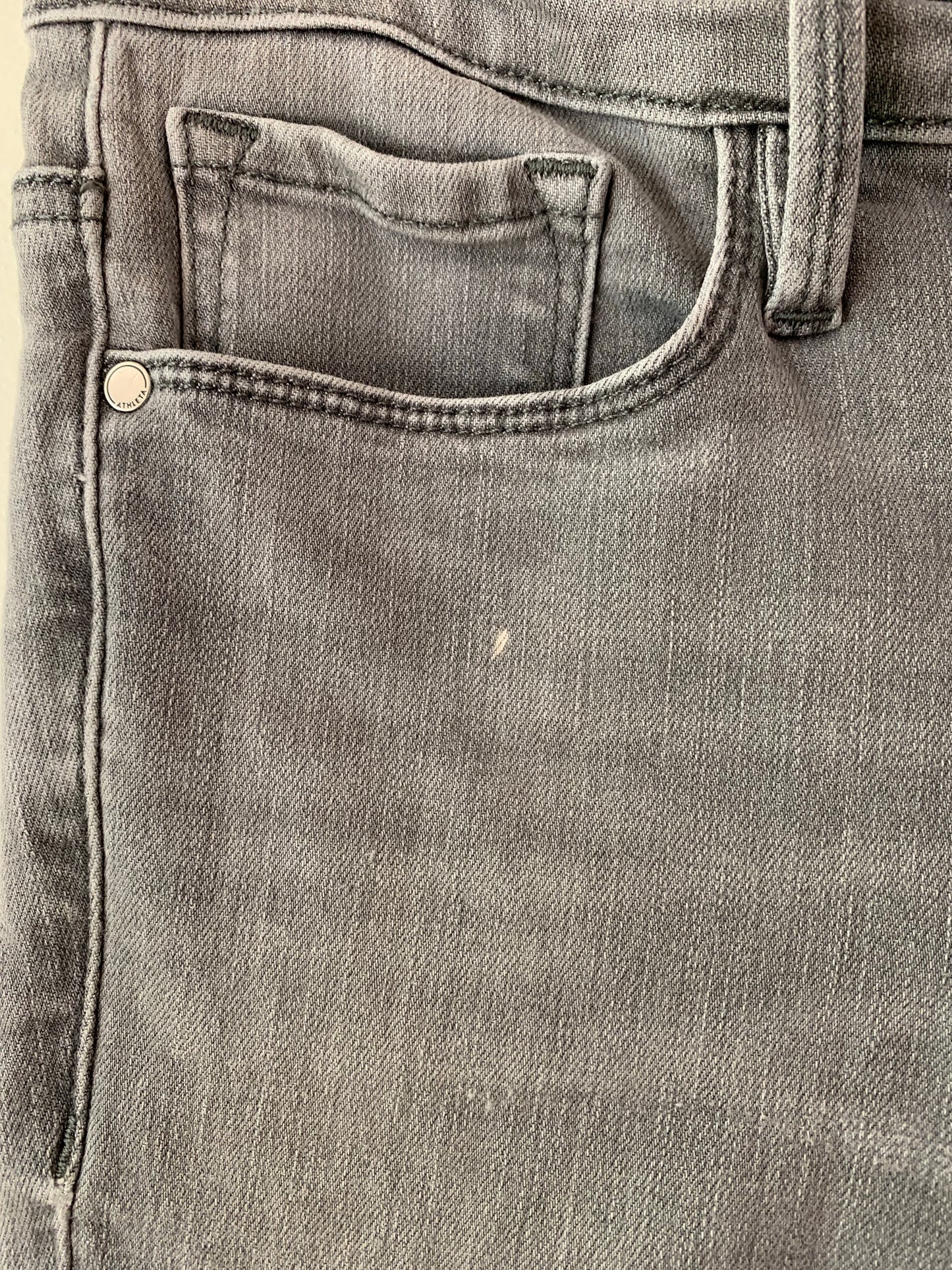 Athleta Scuptec Jeans, Gray, Size 6 Women's