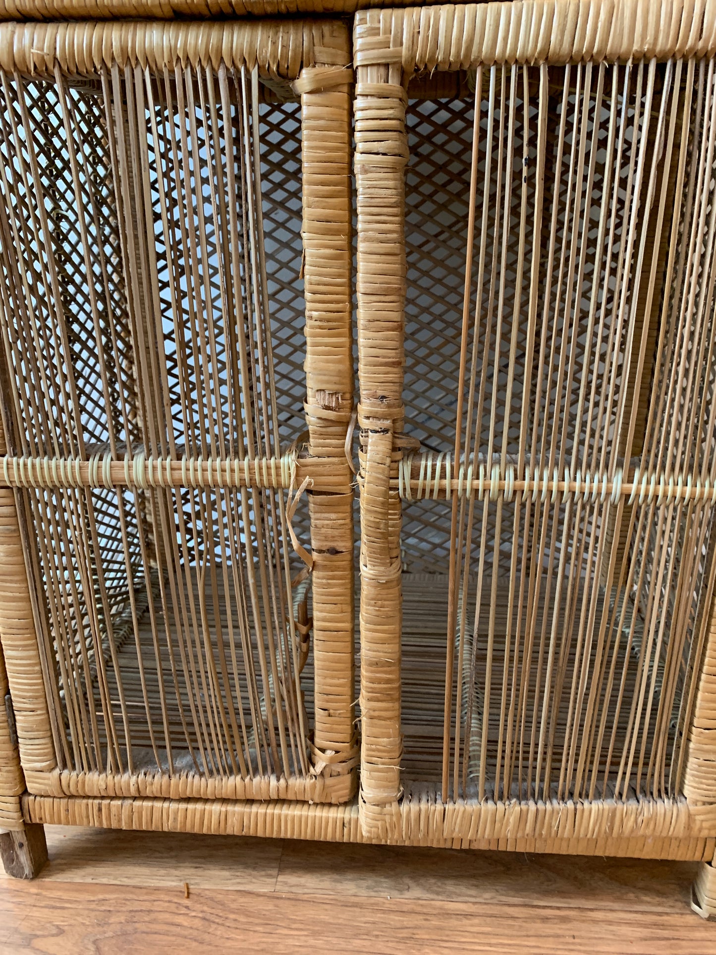 Vintage Wicker Shelf