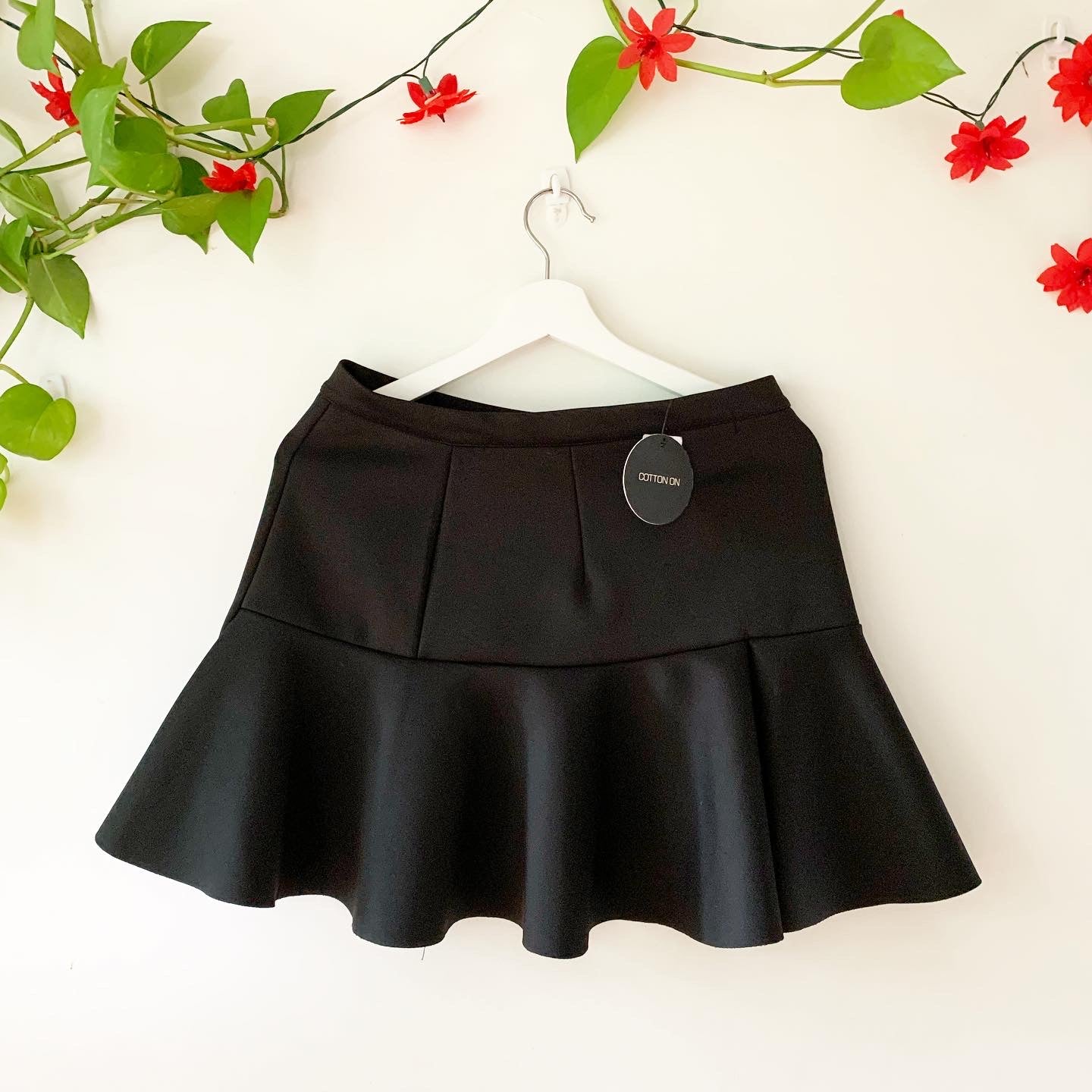 Cotton On Black Mini Skirt, Size Small, Women's, New with Tags