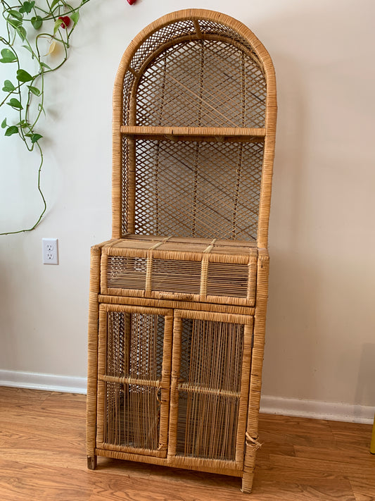 Vintage Wicker Shelf