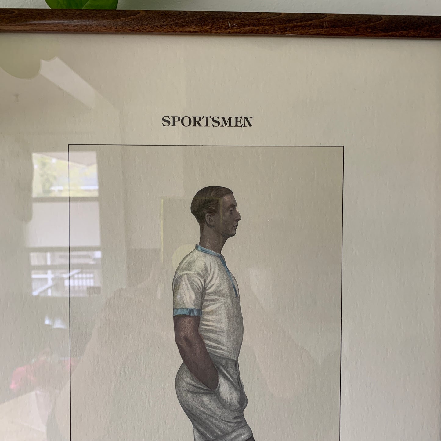 Vintage Vanity Fair Sportsmen Jogging Framed Lithograph