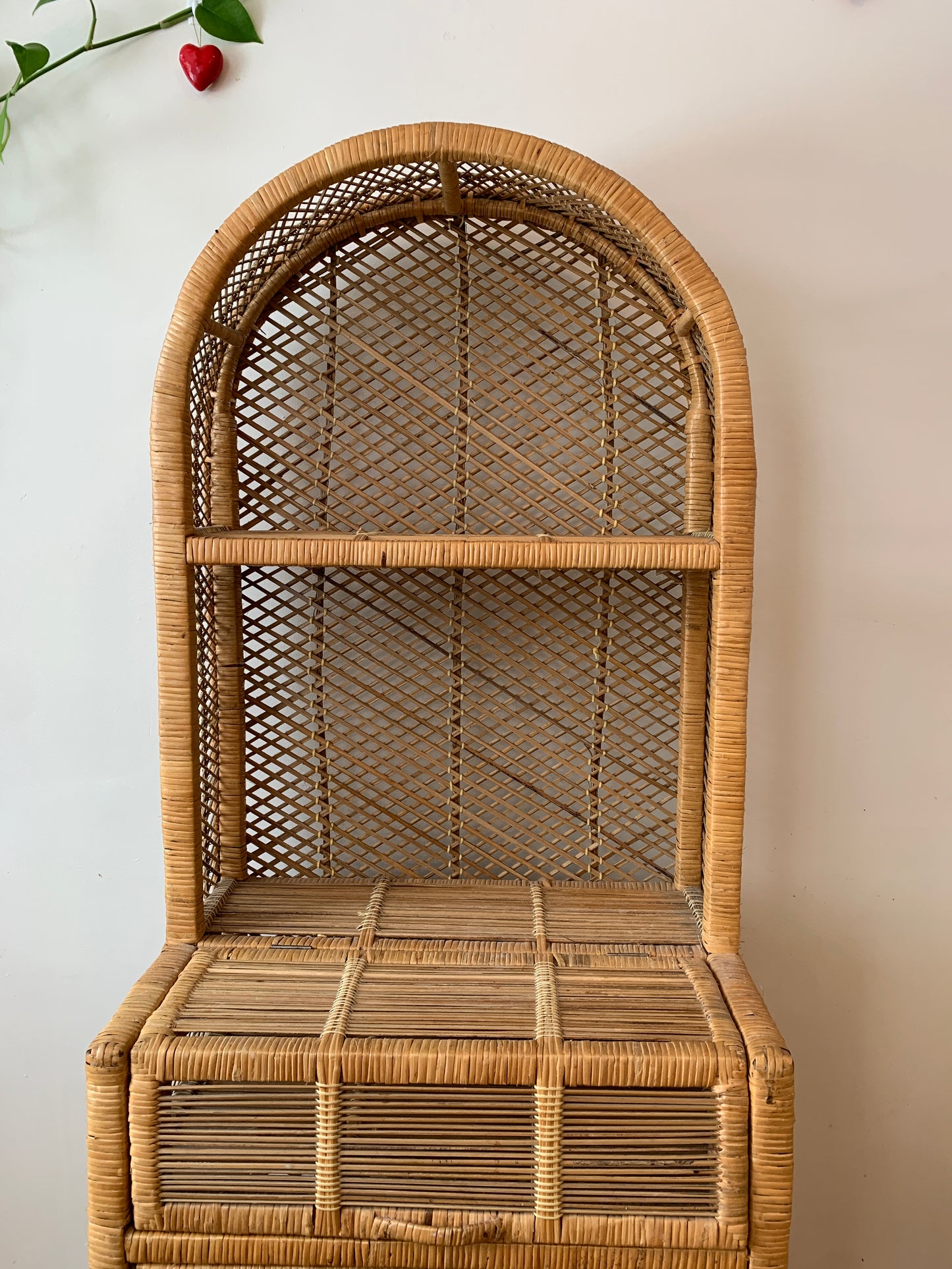 Vintage Wicker Shelf