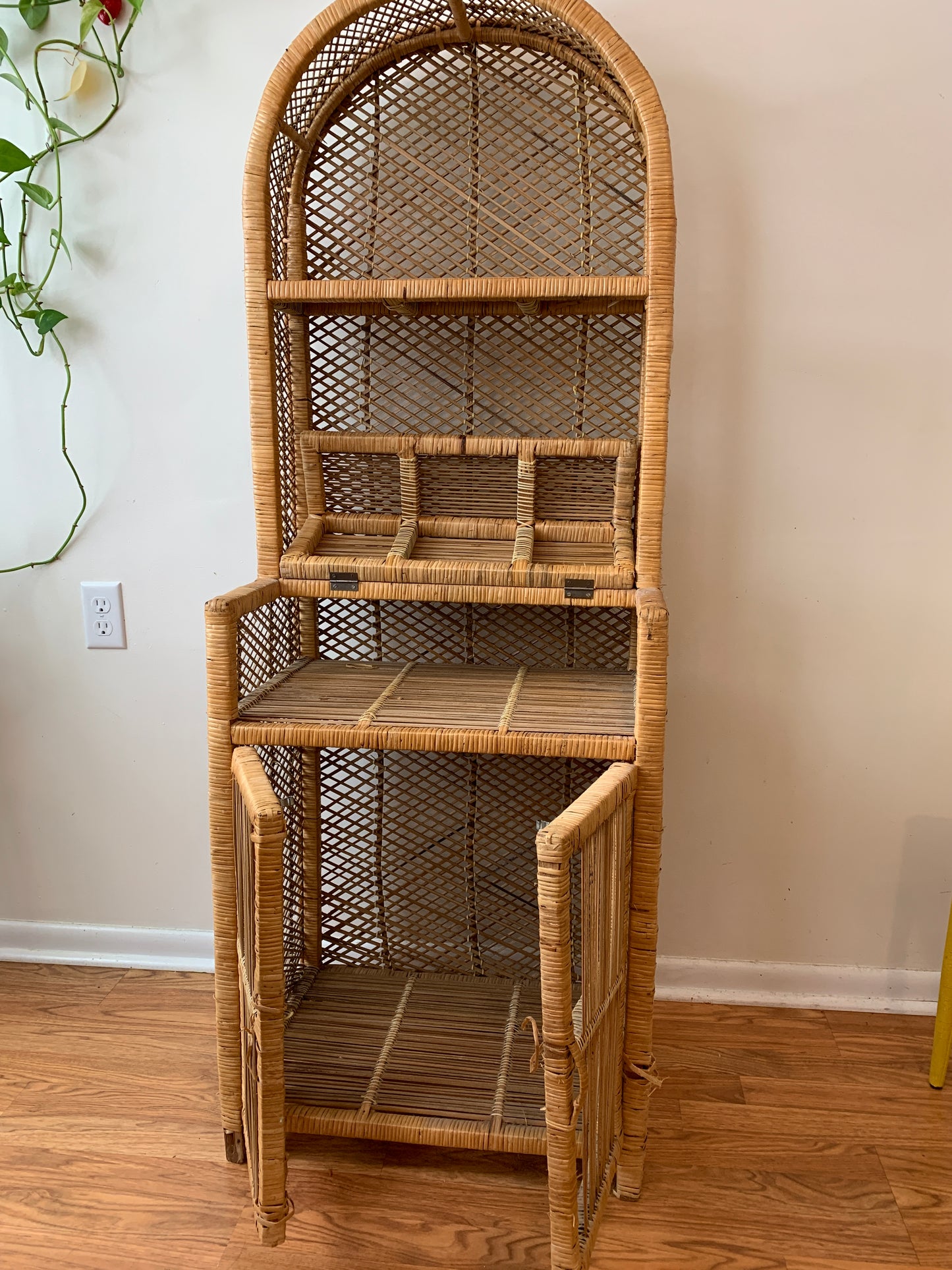 Vintage Wicker Shelf