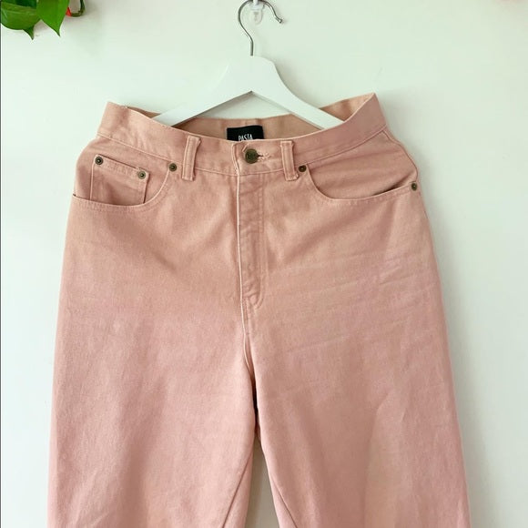 Vintage 1990s Pasta Pink Jeans, Size 10