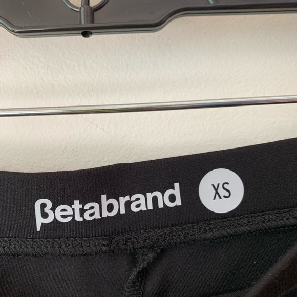 Betabrand "The Sassiest" Legging Pant Skirt, XS, Black