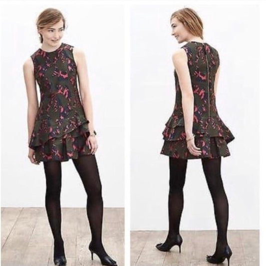 Banana Republic Jigsaw Drop Waist Dress, Size 4P