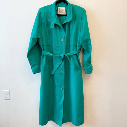 Vintage London Fog Green Trench Coat