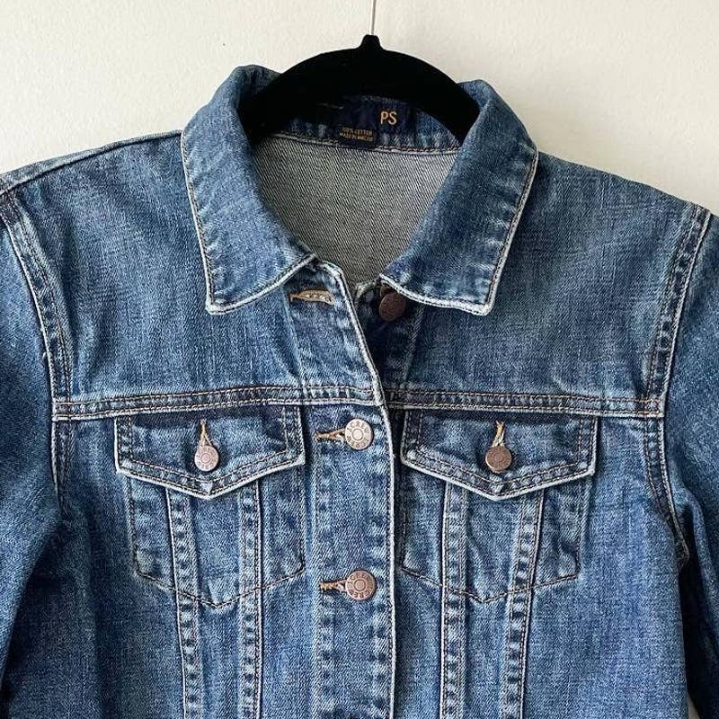 J. Crew Blue Denim Jean Jacket Petite 47669