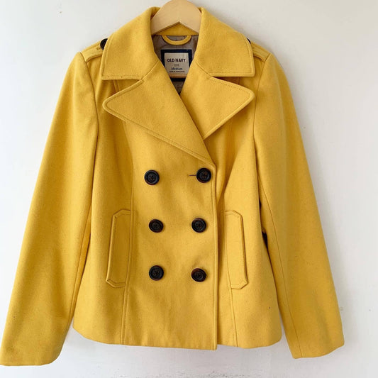 Old Navy Yellow Pea Coat
