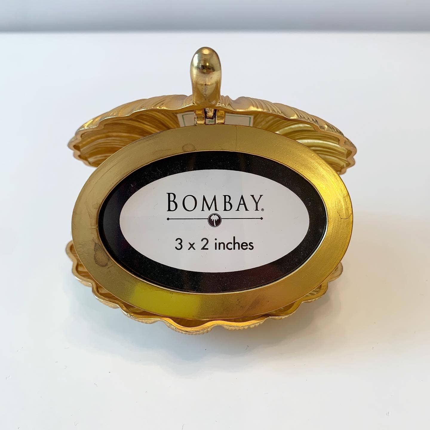 Sea Shell Mini Frame Bombay Gold Brass Sea Shell Mini Frame with Closure – Thanks, It's ...
