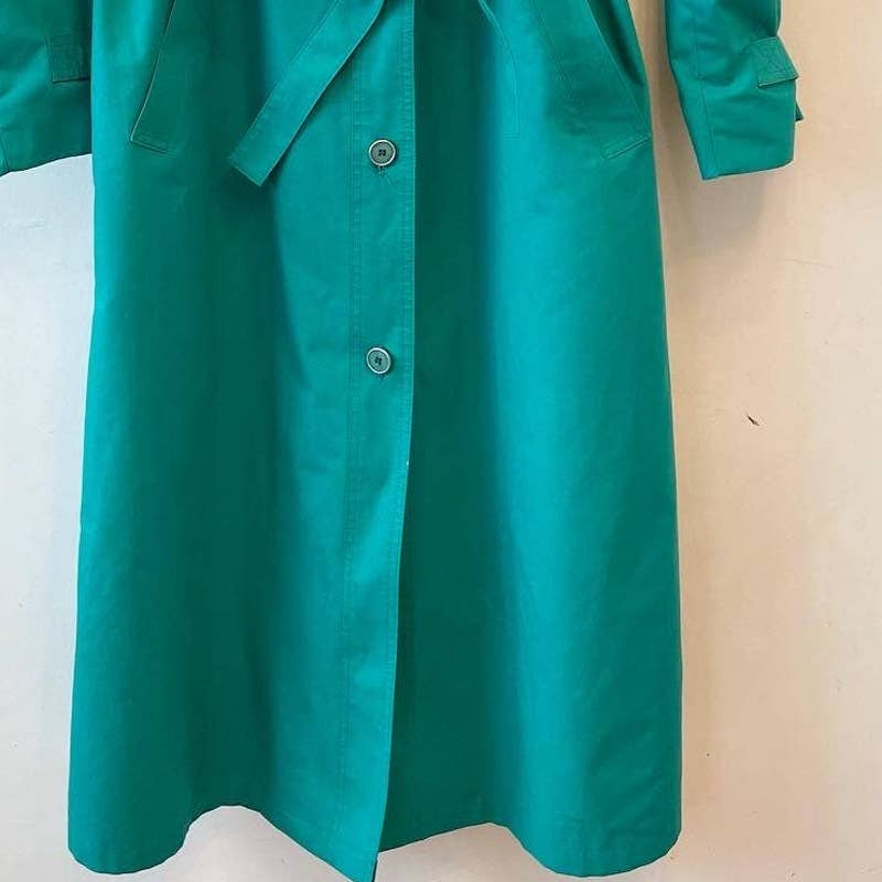 Vintage London Fog Green Trench Coat