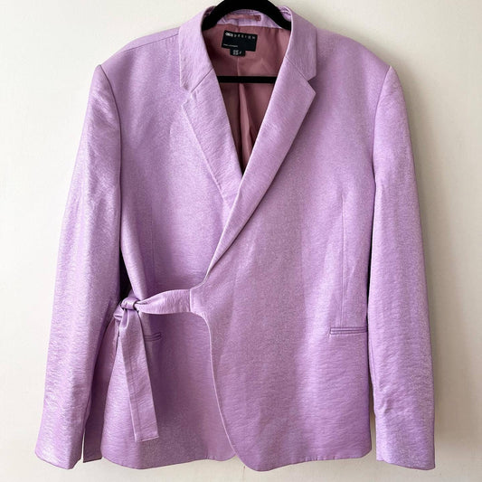 Asos Lilac Metallic Side Tie Men's Blazer
