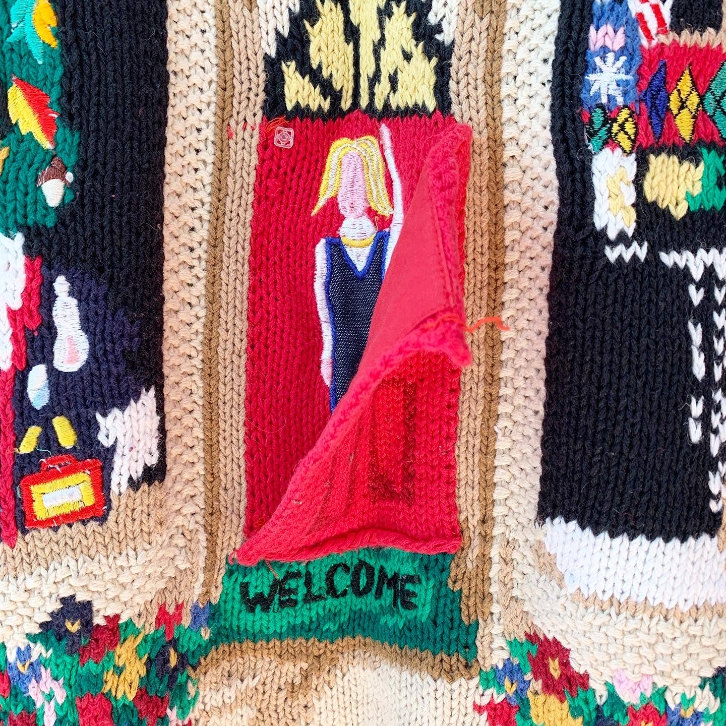 Vintage Eagle's Eye Fashion Show Shoppe Knit Sweater Cardigan