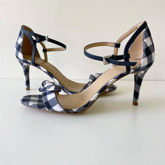 MK Michael Kors SH18A Pippa Gingham Plaid Heel Sandal
